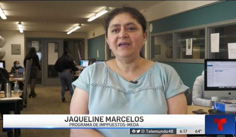 JACKIE MARCELOS SPEAKS ON CALIFORNIA'S PROPOSED CHILD TAX CREDIT (TELEMUNDO)