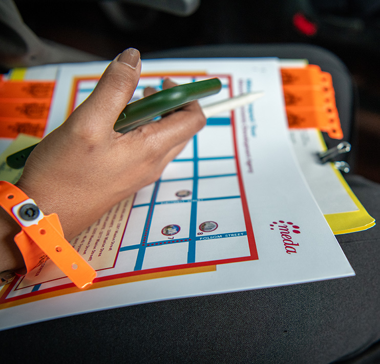 Image of a tour map.